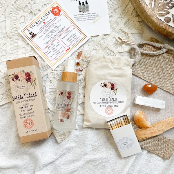 Sacral Chakra Spray and Healing Kit