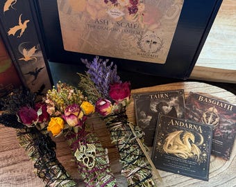 Ash + Scale Dragon Rider Smudge Stick Gift Set with Handmade Companion Booklets