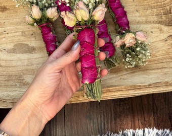 Sage, Mint, Rosemary and Lavender Smudge Stick