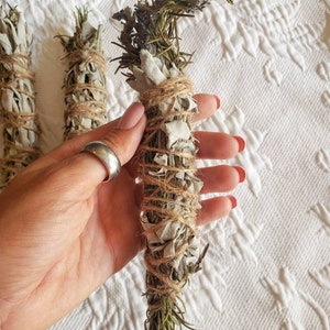 White Sage, Lavender and Rosemary Smudge Stick