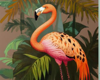 Vibrant Flamingo Art Print: Tropical Home Decor (Digital Download)