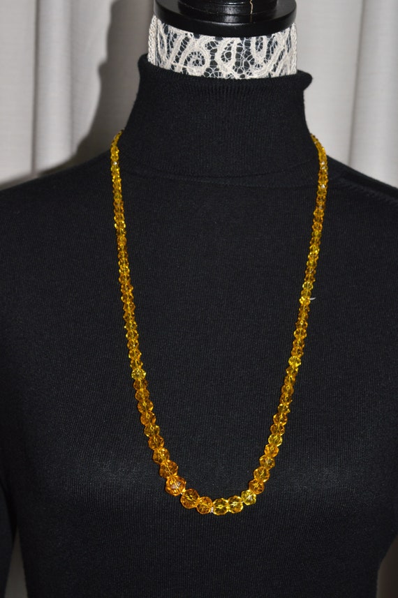 Vintage Necklace Beads Czechoslovakia Czech cryst… - image 5