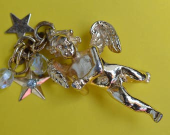 Vintage Pendant Charm Angel by KIRKS FOLLY 1990s
