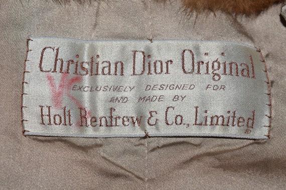 VINTAGE 1950s CHRISTIAN DIOR Pastel Mink Stole - image 8