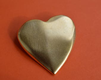 Vintage Brooch Pin Victoria Secret Golden Heart