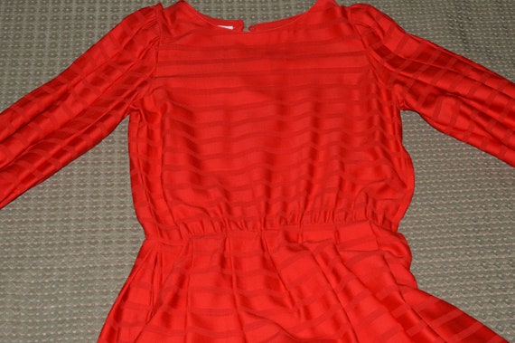 Vintage Dress Red Albert Nipon The Mark of The Wo… - image 7