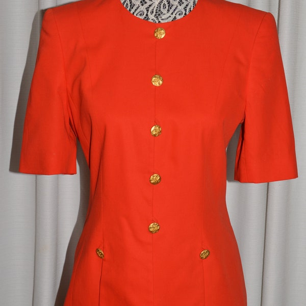 Vintage Jacket Short Sleeves by ESCADA MARGARETHA LEY 1990s