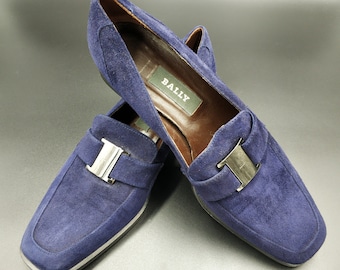 ヴィンテージ バリー オブ スイス ブラック スエード シューズ