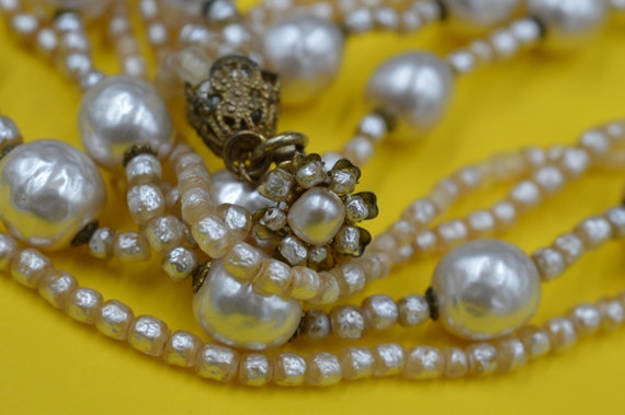 Vintage Necklace Choker  Pearl MIRIAM HASKELL 194… - image 5