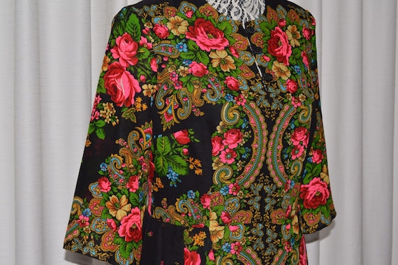 Dress Russian Traditional Folk Style Wool