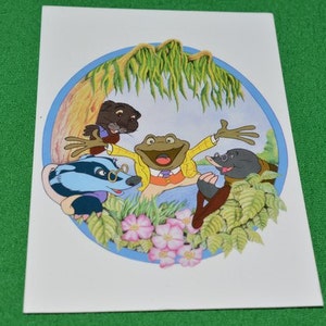Post Card Rat, Badger, Toad y Mole USA 1995