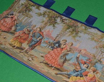 Arazzo vintage stile castello francese, da appendere alla parete in tessuto pregiato (142 x 49 cm)