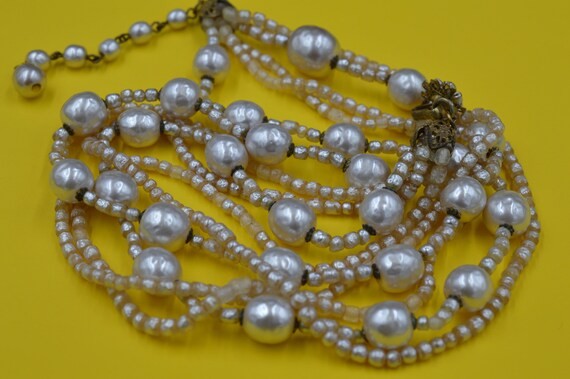 Vintage Necklace Choker  Pearl MIRIAM HASKELL 194… - image 4