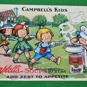 Post Card Campbell Kids Soepen 1996 USA