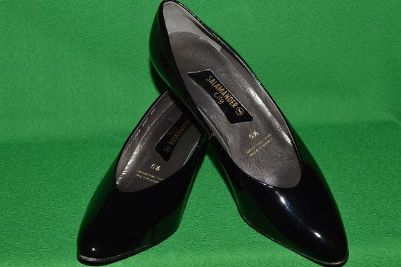 Vintage Schoenen Dames SALAMANDER CITY Zwart Patent Lederen - Etsy Nederland