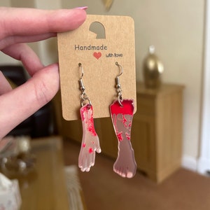 Saw Inspired Earrings