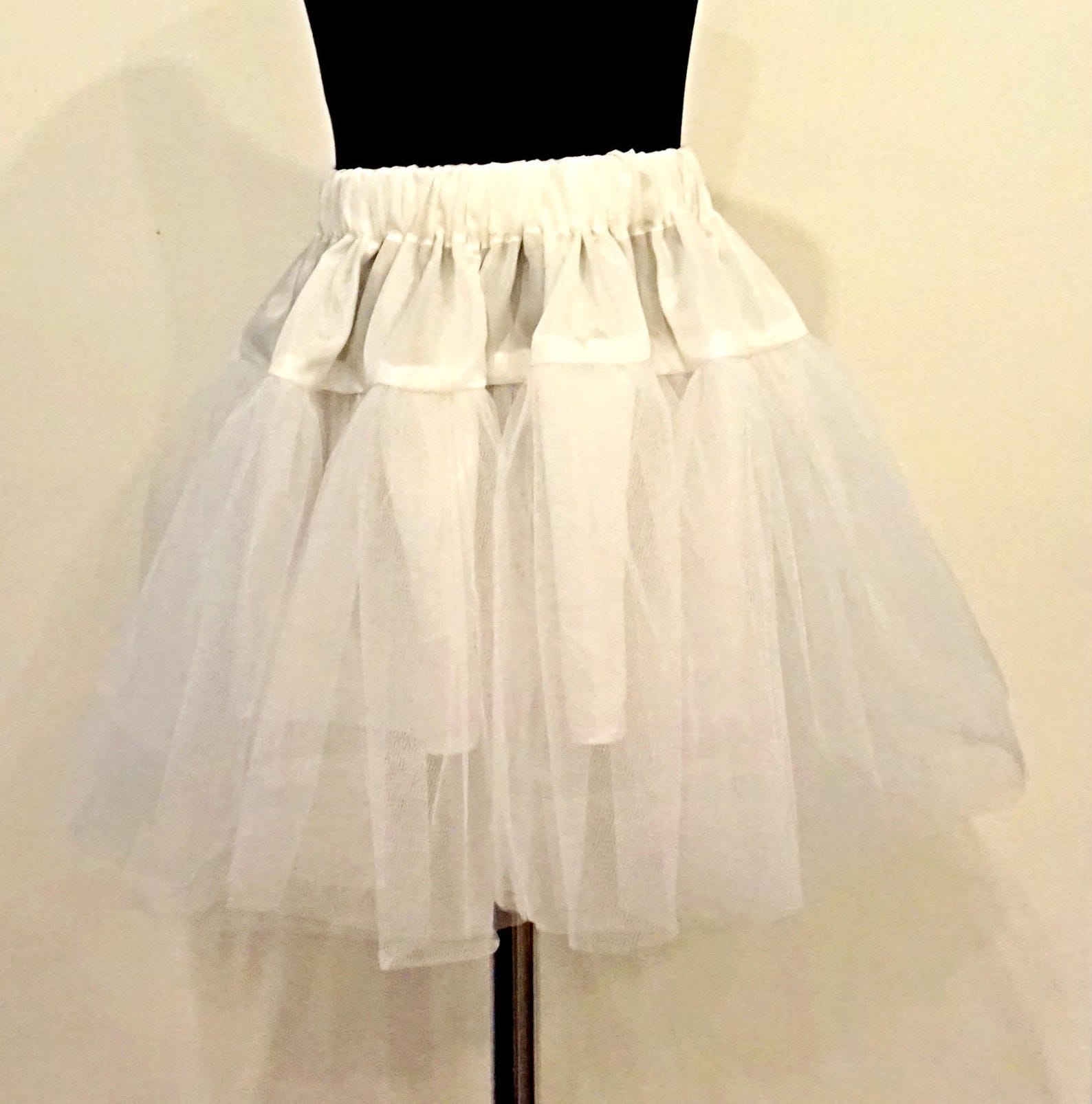 White Underskirt for Making Dress Fluffy Cotton Underskirt | Etsy