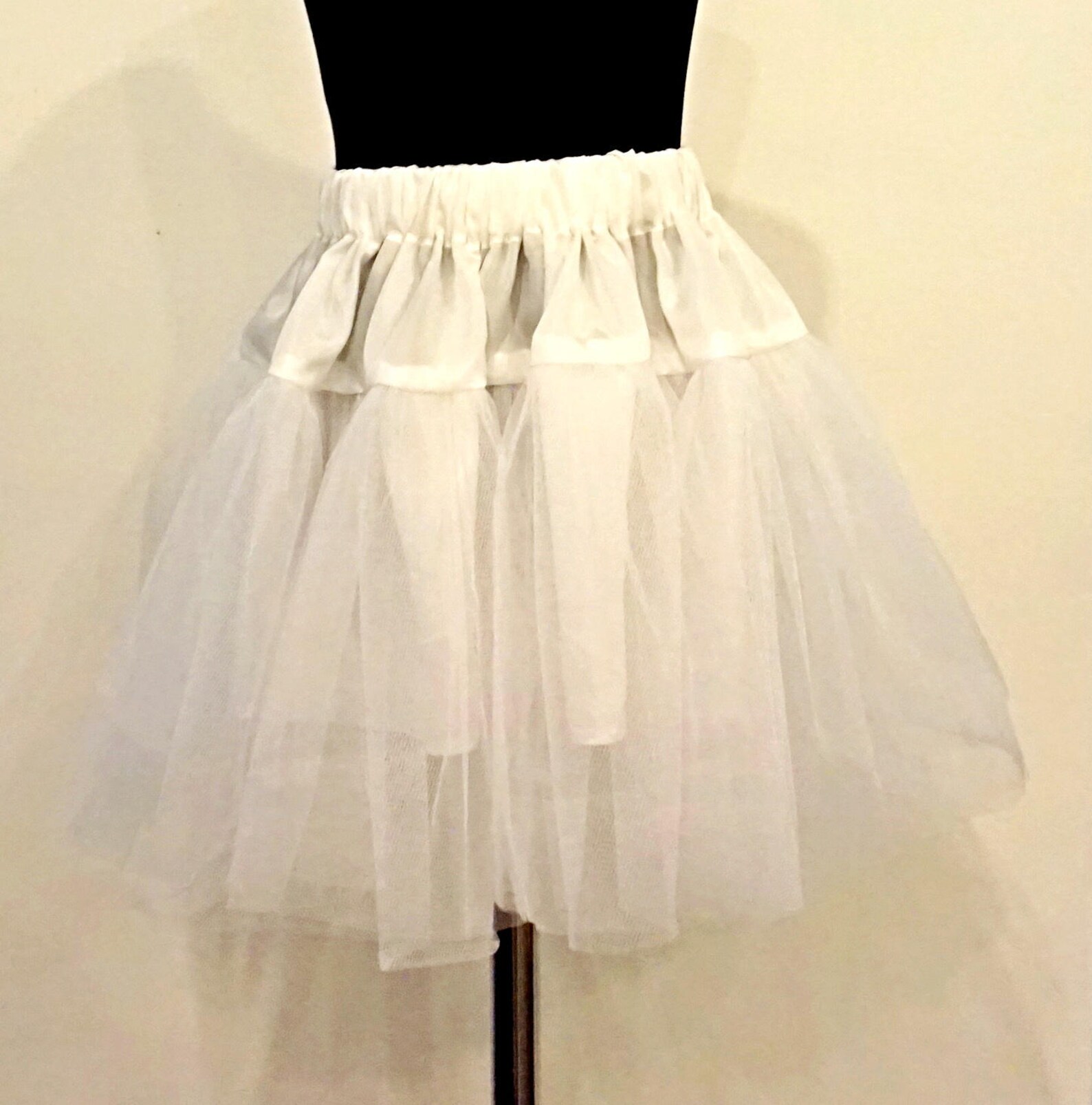 White Underskirt for Making Dress Fluffy Cotton Underskirt Etsy