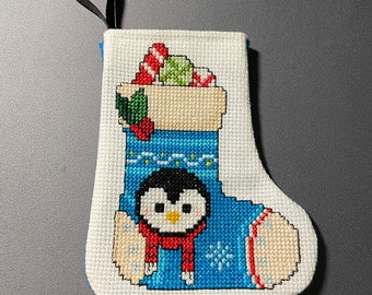 Penguin stocking ornament