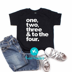 4th Birthday Shirt, Fourth Birthday Shirt, 90’s Hip Hop Birthday Kids Shirt, 4th Birthday Outfit, Rap Lyrics Kids Birthday Tee, 4th Birthday