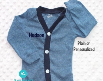 Baby Cardigan, Baby Boy Gift, Baby Suit, Boy Coming Home Outfit, Photo Prop