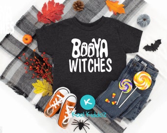 Booya Witches Toddler Shirt | Halloween Kids Tee | Funny Halloween Tee | Unisex Halloween Toddler Tee