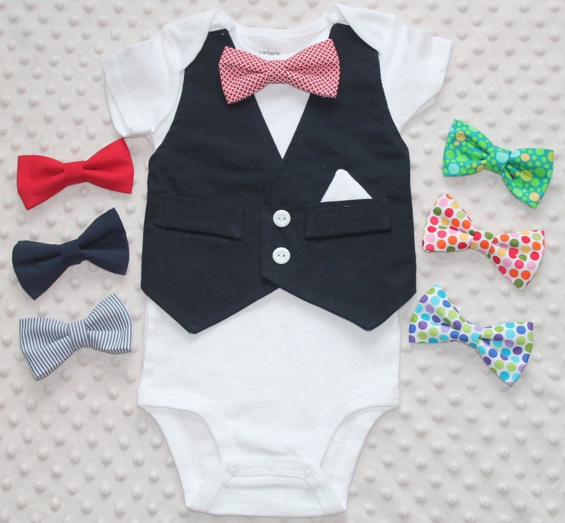 navy baby vest