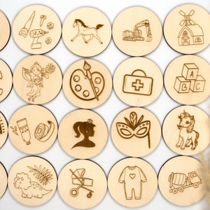 70 motifs panneaux en bois pour étagères ou boîtes Trofast panneaux d'organisation d'armoire étiquettes en bois uniquement avec motif pour la chambre des enfants