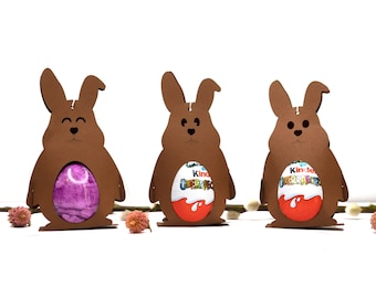 Niedlicher Osterhase Gastgeschenk Ostern Geschenkanhänger Hase Mitbringsel Tischdeko Osterdeko Frühling Osterschmuck für Ü-Ei oder Osterei