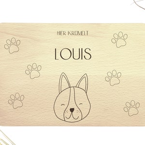 Personalized breakfast board, personalized baby gift, cutting board, breakfast board, board, dog