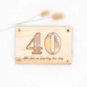 Personalisiertes Geldgeschenk Wunscherfüller runder Geburtstag Jubiläum Abitur Geschenk Geschenkkarte aus Holz Geschenkverpackung
