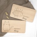 Personalized breakfast board with engraving | Children's wooden breakfast board | Gift for birth, baptism, or school enrollment | Children's motif B