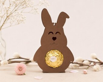 Sweet Easter bunny party favor, Easter gift tag, bunny souvenir, table decoration, Easter decoration, spring, Easter decoration for chocolates, design 1