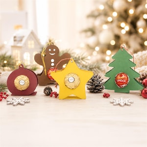 Christmas party favor, gingerbread man, gift tag, star, souvenir, Christmas bauble, table decoration, winter, Advent, tree ornament for chocolates