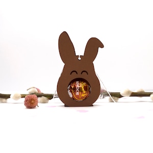 Osterhase Gastgeschenk Ostern Geschenkanhänger Hase Mitbringsel Osterdeko Tischdeko Frühling Osterschmuck für Pralinen Bild 2