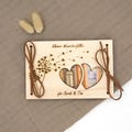Personalized money gift wish fulfiller birthday baptism wedding communion graduation gift gift card wooden gift wrapping B2 product logo