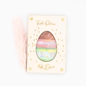 Personalisiertes Geldgeschenk Ostern Wunscherfüller Ostergeschenk Geschenkkarte aus Holz Geschenkverpackung mit Namen Hase personalisiert