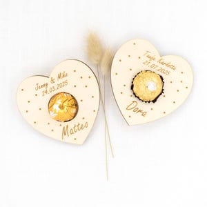 Plaatskaart gepersonaliseerd gastencadeau bruiloft doop communie verjaardag bevestiging gepersonaliseerde tafeldecoratie geschikt voor Lindor of Rocher