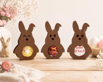Cute Easter bunny party favor, Easter gift tag, bunny souvenir, table decoration, Easter decoration, spring, Easter decoration for chocolates