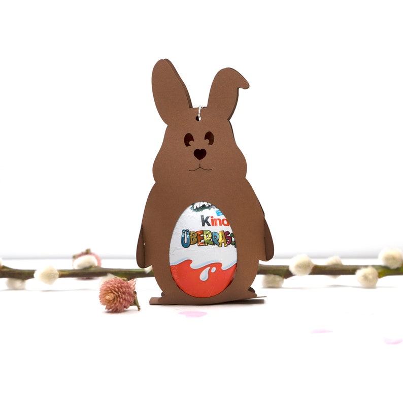 Mignon lapin de Pâques cadeau d'invité étiquette de cadeau de Pâques lapin souvenir décoration de table décoration de Pâques décorations de Pâques de printemps pour Ü-oeuf ou oeuf de Pâques image 3