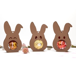 Easter bunny gift Easter gift tag rabbit souvenir Easter decoration table decoration spring Easter decoration for chocolates