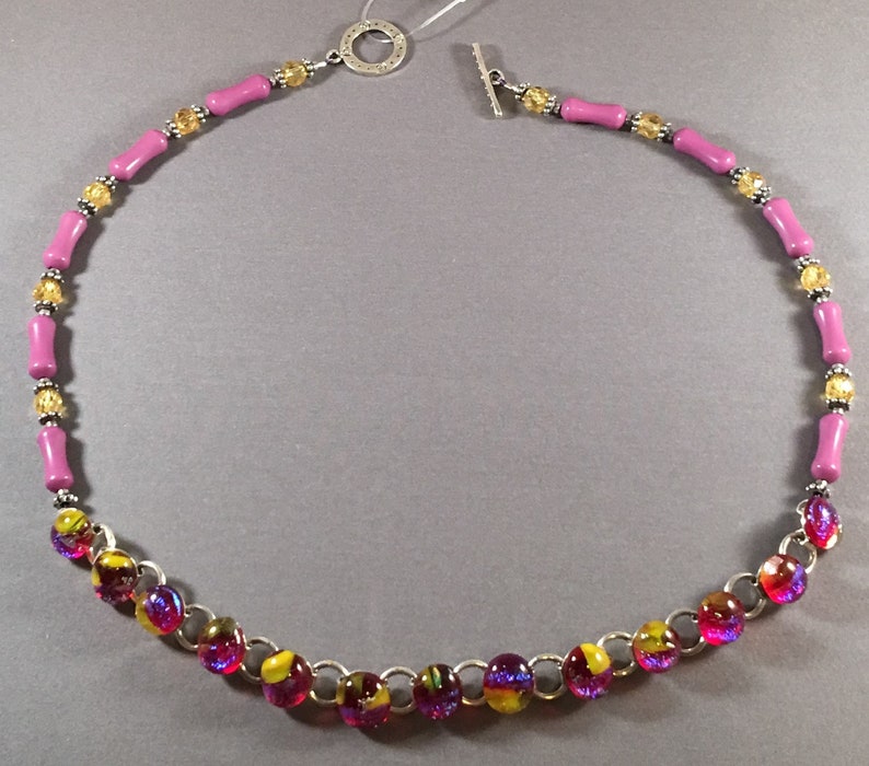 That's So Good and Plenty // Pink // Necklace // Recycled // Bracelet // Silver // Steel image 2