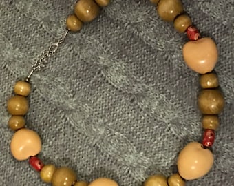 Just around the Neck // Necklace // Choker // Gift for Her // Gift for Him // Coffee Seed Pods