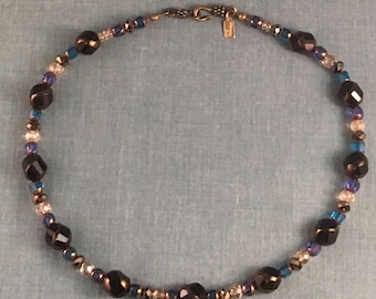 Vintage // Antique Style Beaded Choker Necklace // Women's Statement Jewelry // Gifts for Mom or Daughter