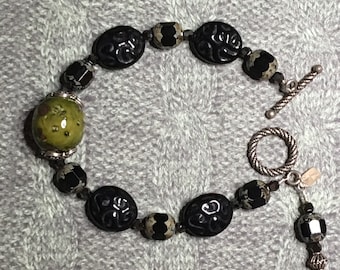 Welcome to the Jungle // Bracelet // Charm // Textured Beads // Gifts for Her