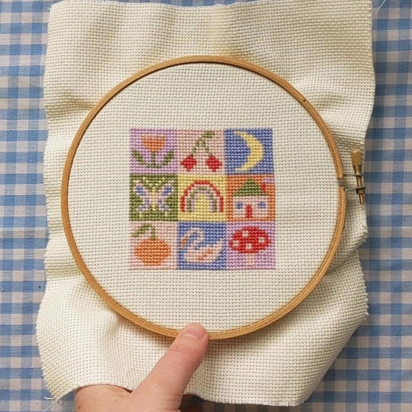 Cross Stitch #3 PDF Pattern, Digital Download, Embroidery Pattern