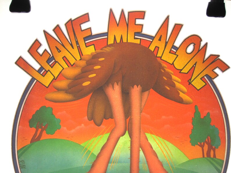 Vintage Leave Me Alone I'm Having A Crisis Heat-Transfer Roach 1970's image 2