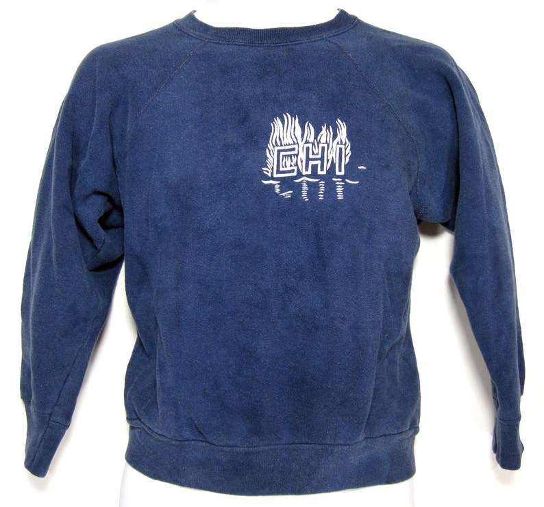 Vintage CHI The Great Chicago Fire Anniversary Sweatshirt Sz.M 1970's image 2