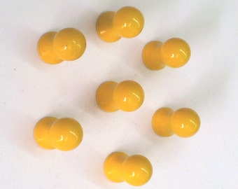 Pomos italianos de latón de alta calidad. Tirador de cajón de latón amarillo. Pomo torneado de latón amarillo. Diámetro 15 mm, base 15 mm, art. 213