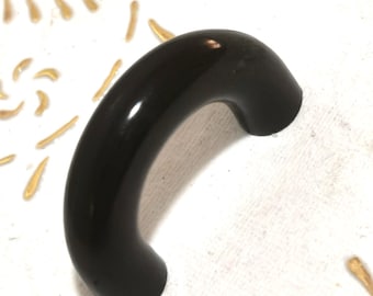 Italy Plastic handles in high quality. black handles. plastic black. black pulls.brown cabinet.art.2118 length mm.42.
